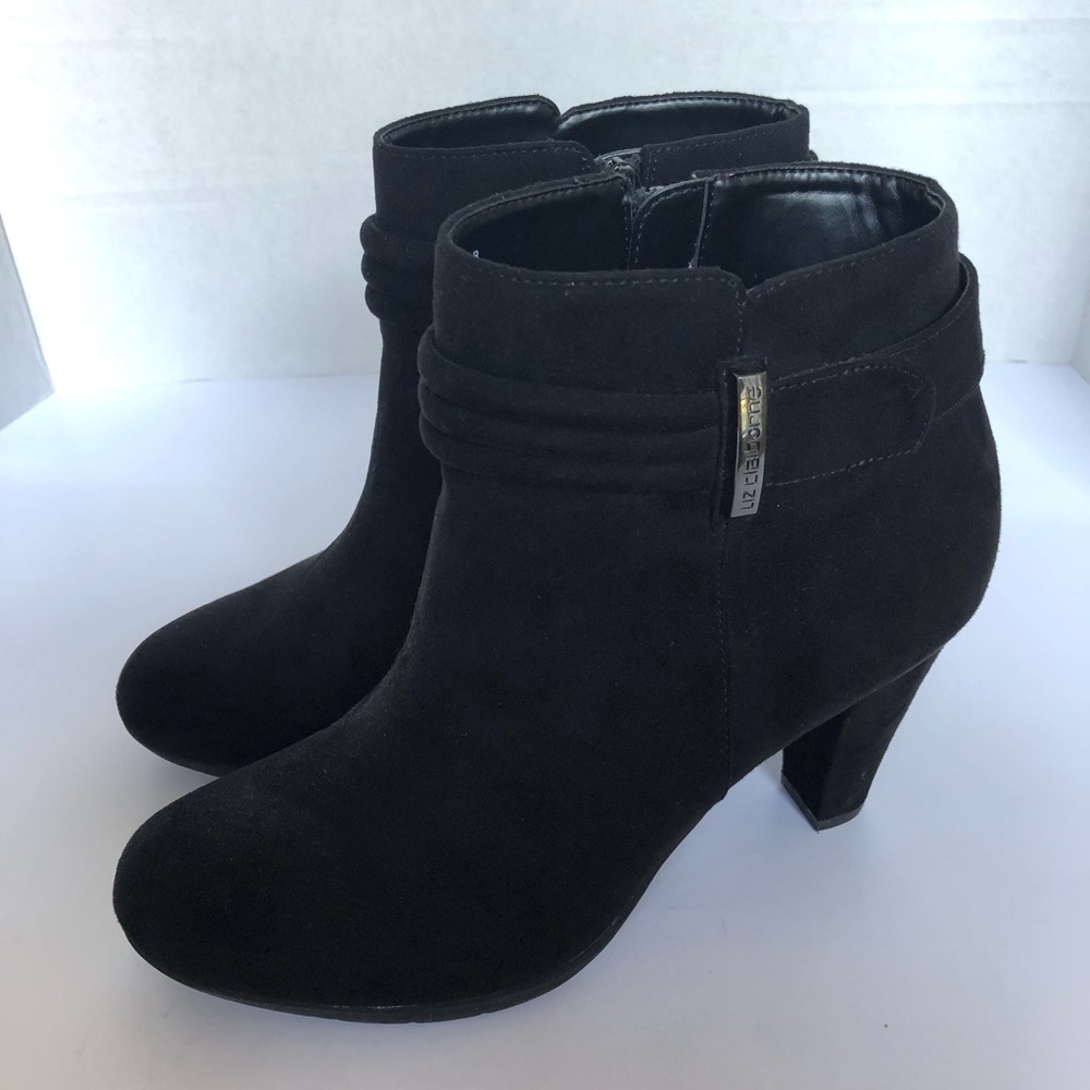 Liz Claiborne Black Suede Booties